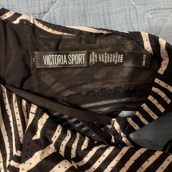 Victoria Sport Striped Bra 34B - Picture 3 of 4